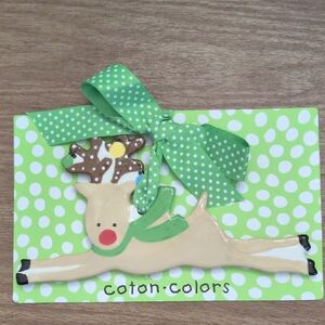 Coton Colors Reindeer Ornament NEW
